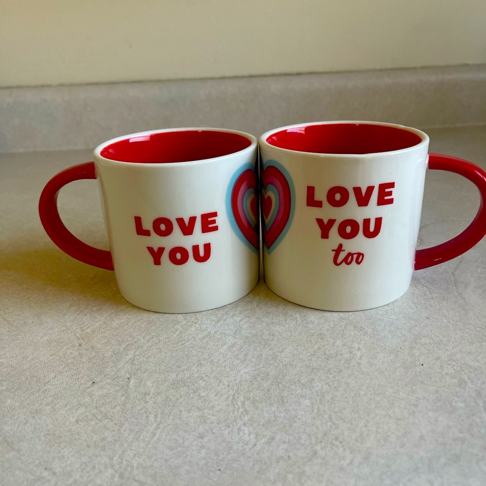 Cute Couple mugs never used
